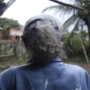 Mãe Velha, Minha Parteira em sua casa no Quilombo.